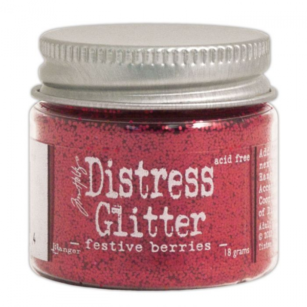 Tim Holtz Ranger Distress glitter Festive berries (TDG39174)