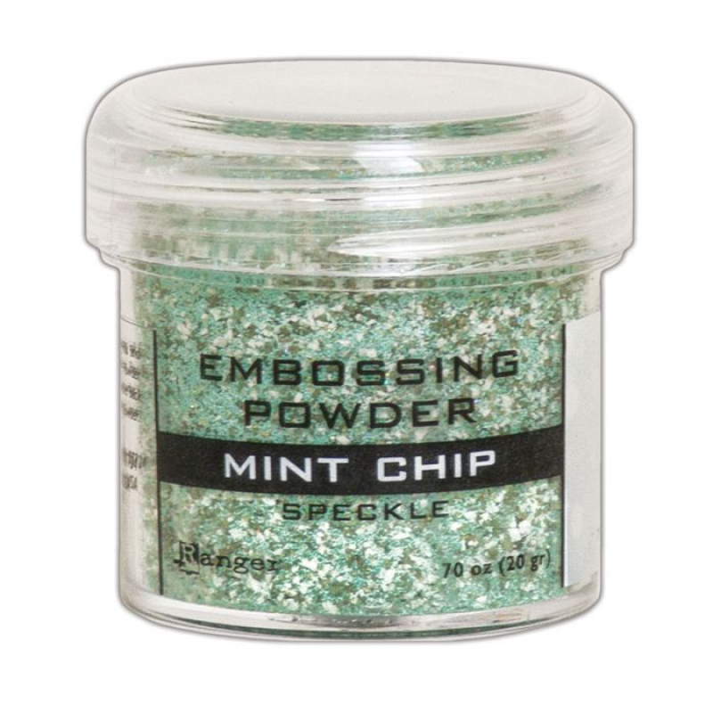 Tim Holtz Ranger Embossing powder speckle mint chip (EPJ68679)