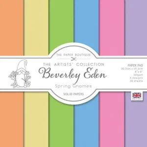 The Paper Boutique Spring Gnomes 8x8 Inch Solid Papers (PB1803) (OUTLET)
