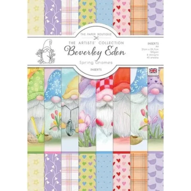 The Paper Boutique Spring Gnomes A4 Inserts (PB1799)