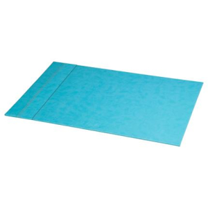 Rhodiarama harde onderlegger in Italiaans kunstleer 60x40 cm - Turquoise (318807C)
