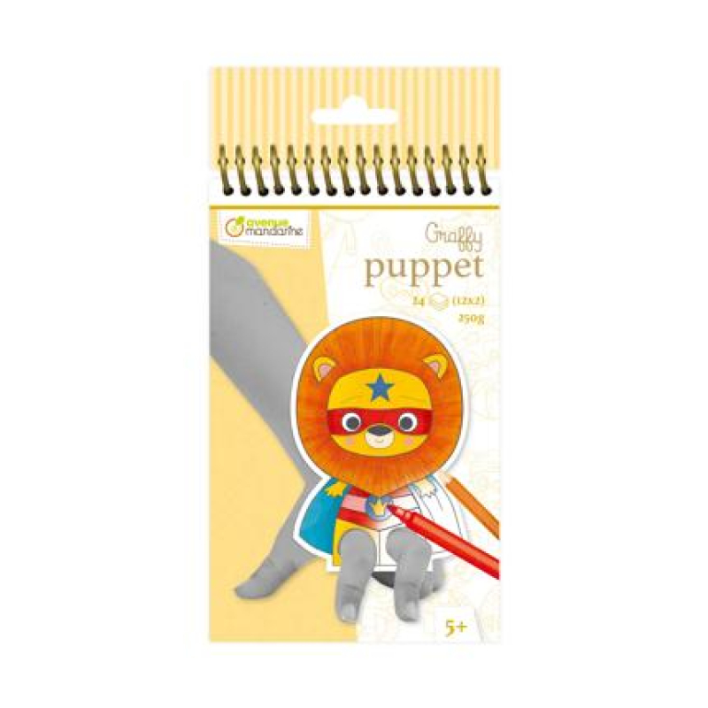 Avenue Mandarine Graffy Puppet, Dieren als super helden - GY010O