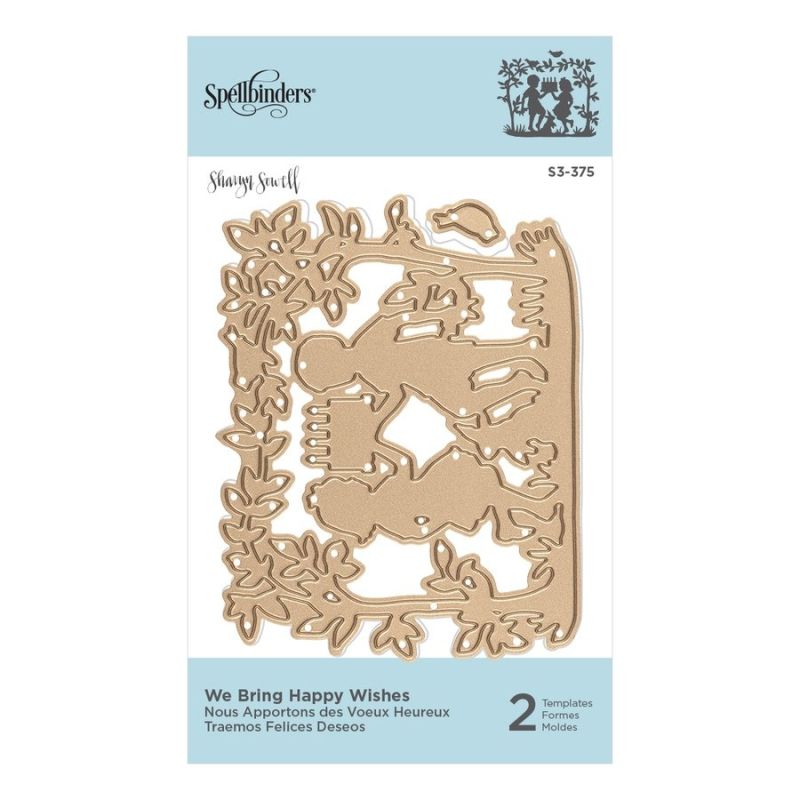 Spellbinders Shapeabilities We Bring Happy Wishes Etched Dies (S3-375)