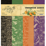 Graphic 45 Midnight Tales 12x12 Inch Patterns & Solids Paper Pad (4502284)