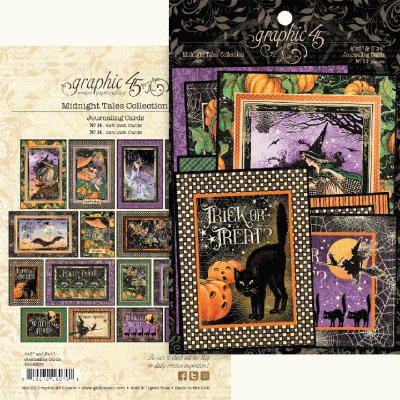 Graphic 45 Midnight Tales Journaling Cards (4502287)
