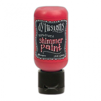 Ranger Dylusions shimmer paint Postbox red (DYU74458)