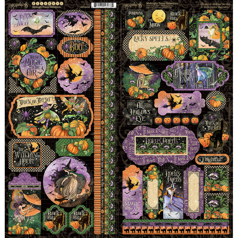 Graphic 45 Midnight Tales Stickers (4502286)