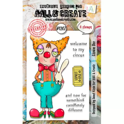 Aall and Create Stamp Set A7 Clown Dee (AALL-TP-1207)