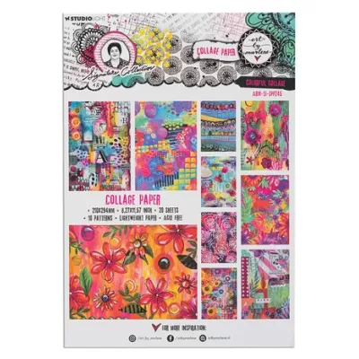 Art By Marlene Signature Collection Collage Paper Colorful Collage (ABM-SI-DPP245)