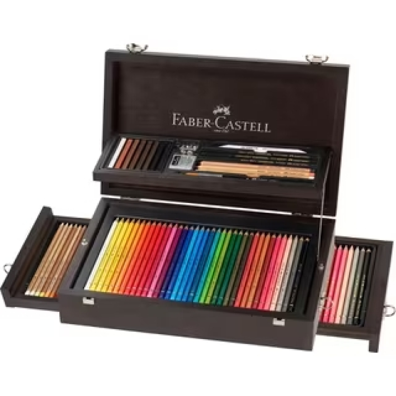 Faber-Castell Kleurpotloden & Graphic houten kist (FC-110085)