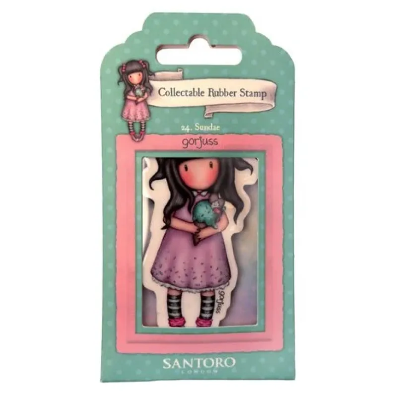 Gorjuss Collectable Rubber Stamp No. 26 Sundae (GOR-ES-STAMP686)