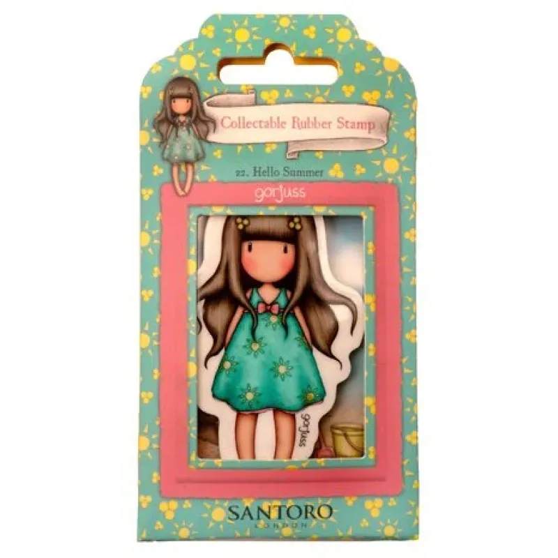 Gorjuss Collectable Rubber Stamp No. 22 Hello Summer (GOR-ES-STAMP684)