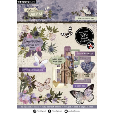 Studio Light Nature's Dream 2 Die-cut Paper Pad Elements (HE-ND-DCPP235)