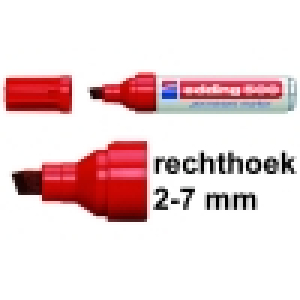 Edding 500 Permanent Marker 2-7 mm Rood (4004764329632)