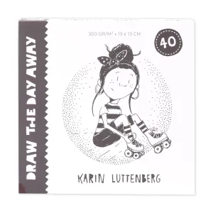 Paperfuel • Blanco Kaartenblok Draw The Day Away 300g 13x13cm 40 vellen (PF203612)