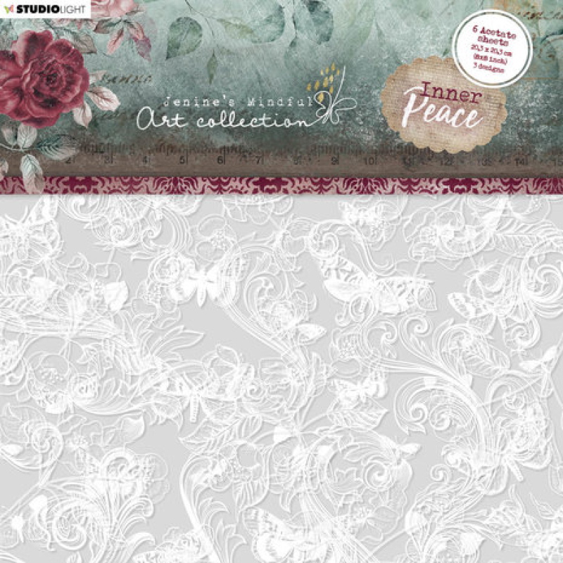 Studio Light Inner Peace Acetate Butterflies, Swirls & Flowers (JMA-IP-ACS02)