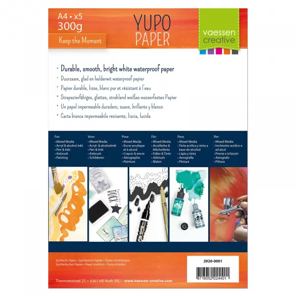 Florence • Yupo Papier 216g A4 Wit 5x (2920-0001) Florence • Yupo Papier 216g A4 Wit 5x (2920-0001)