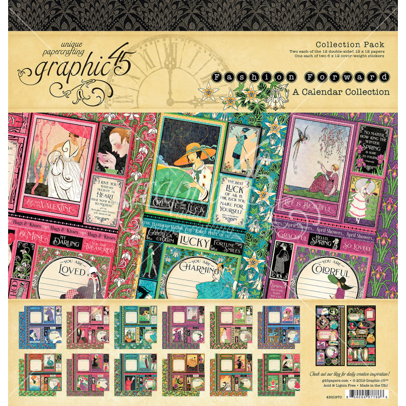 Graphic 45 Fashion Forward 12x12 Inch Collection Pack (4501970)
