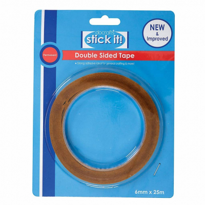 Stick It! 25m Double Sided Tape (6mm) 