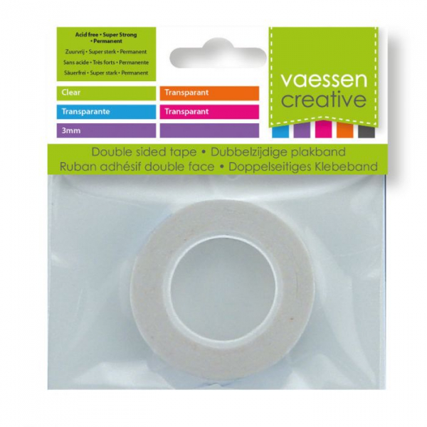 Vaessen Creative • Tape dubbelzijdig transparant 3mmx10m (31158)