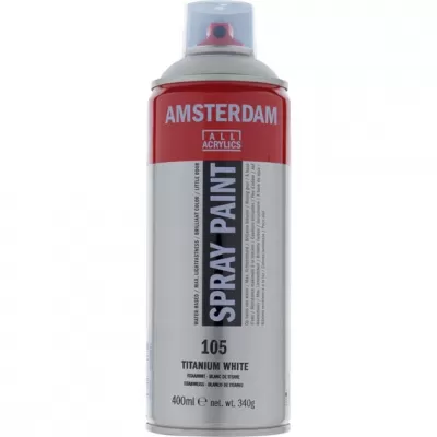 AMSTERDAM Spray paint 400 ml Titaanwit 105 (17161050)