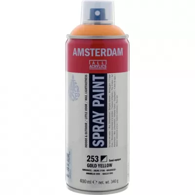AMSTERDAM Spray paint 400 ml Goudgeel 253 (17162530)