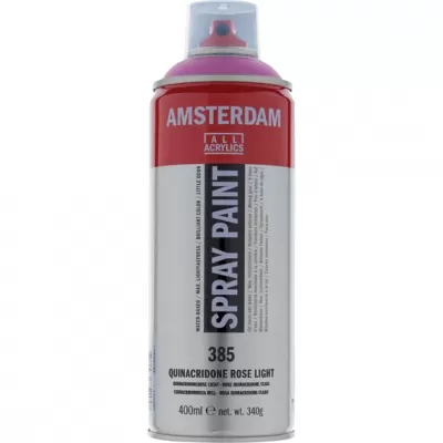 AMSTERDAM Spray paint 400 ml Quinacridoneroze Licht 385 (17163850)