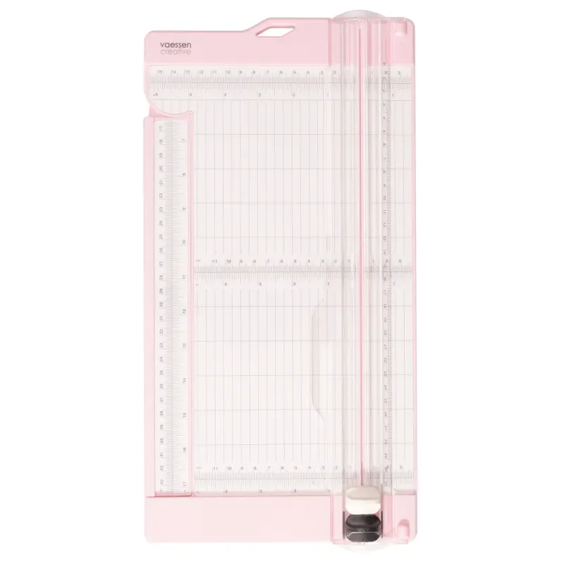 Vaessen Creative • Papiersnijder met Rilfunctie 15x30,5cm Roze (2207-110)