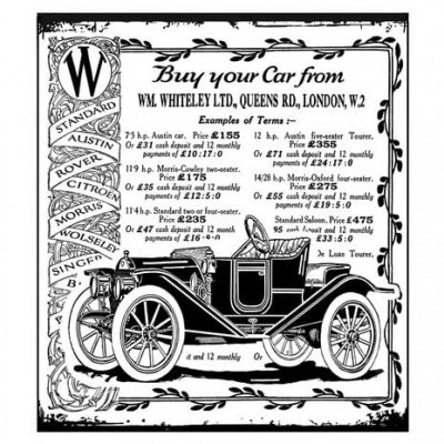 Vintage Vehicle Unmounted Rubber Stamps (CI-325)