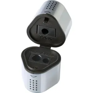 Faber-Castell puntenslijper GRIP 2001 Trio zilver (FC-183800)