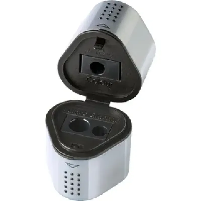 Faber-Castell puntenslijper GRIP 2001 Trio zilver (FC-183800)