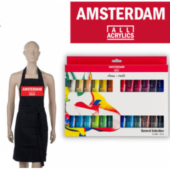 Amsterdam Acrylverf set + schort (17820498)