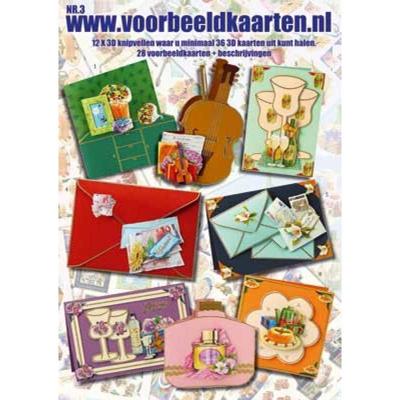 Boek voorbeeldkaarten nr. 3 Hartelijk Gefeliciteerd (boek/VBK3)