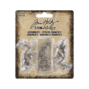 Tim Holtz Idea-ology  Halloween Adornments Spiders + Branches (TH94342)
