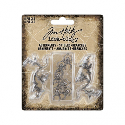 Tim Holtz Halloween Adornments Spiders + Branches (TH94342)