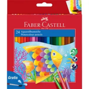 Faber-Castell aquarelpotlood etui a 24 stuks + penseel (FC-114425)