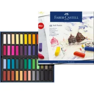 Faber-Castell pastelkrijt halve lengte etui à 48 stuks (FC-128248)