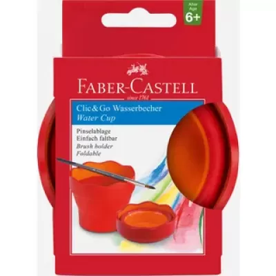 Faber-Castell watercup Clic & Go roze / oranje (FC-181517)