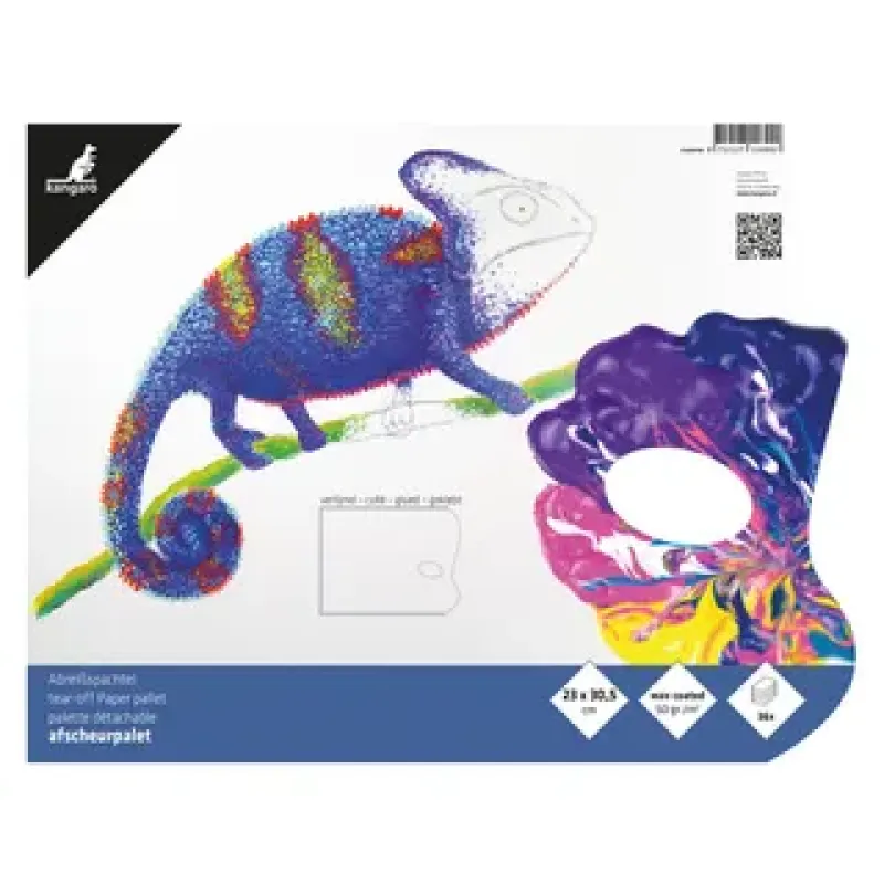 Kangaro Afscheurpalet 23x30cm 36 vel 50grams papier 3-zijdig gelijmd met duimgat (K-830150)