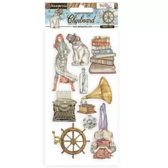 Stamperia Chipboard 15x30cm Lady Vagabond Lifestyle Elements (DFLCB46)