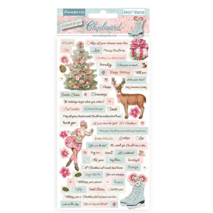 Stamperia Chipboard 15x30cm Sweet Winter (DFLCB65)