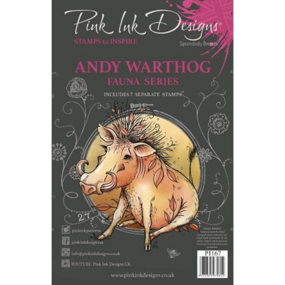 Pink Ink Designs Andy Warthog A5 Clear Stamps (PI167)
