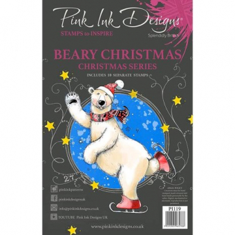 Pink Ink Designs Beary Christmas A5 Clear Stamp (PI119)