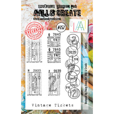 AALL & Create Stamp Set A7 Tickets (AALL-TP-757)