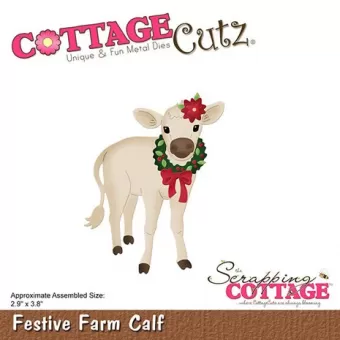 Scrapping Cottage Festive Farm Calf (CC-917)
