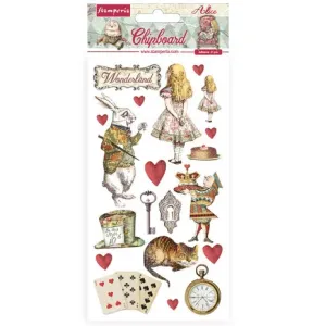 Stamperia Chipboard 15x30cm Alice In Wonderland (DFLCB39)