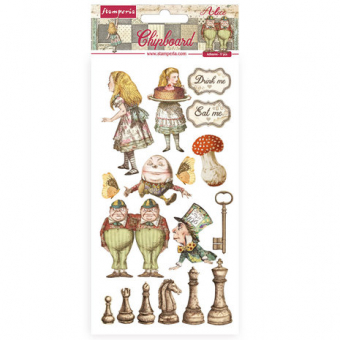 Stamperia Chipboard 15x30cm Alice Through the Looking Glass (DFLCB38)