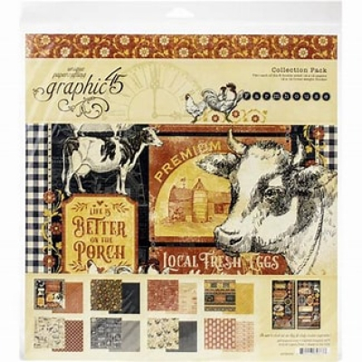 Graphic 45 Farmhouse Collection pack 12x12 inch (4502059)