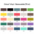 Cricut Premium Vinyl Removable 12x12 Inch Sampler Variety (70pcs) (2009648)
