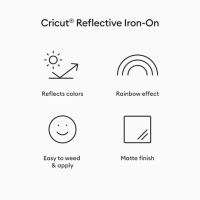 Cricut Iron-On Reflective Matte Rainbow (1 sheet) (2010173)